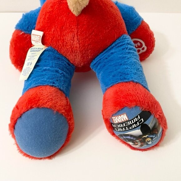 Build A Bear Captain America 16 Inch Tall Plush Marvel Stuffed Animal Bab - Picture 11 of 14